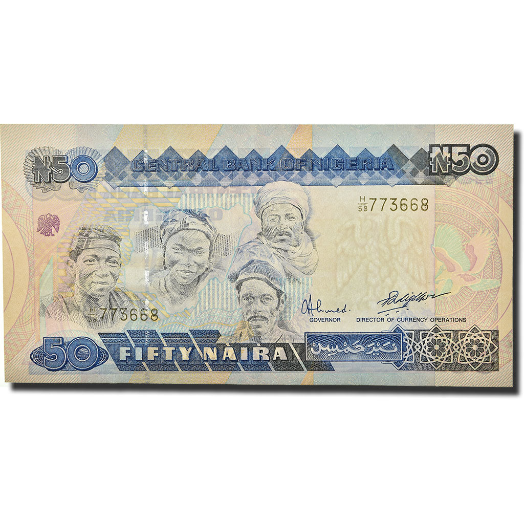 Banknote, Nigeria, 50 Naira, 1991, KM:27b, UNC(65-70)