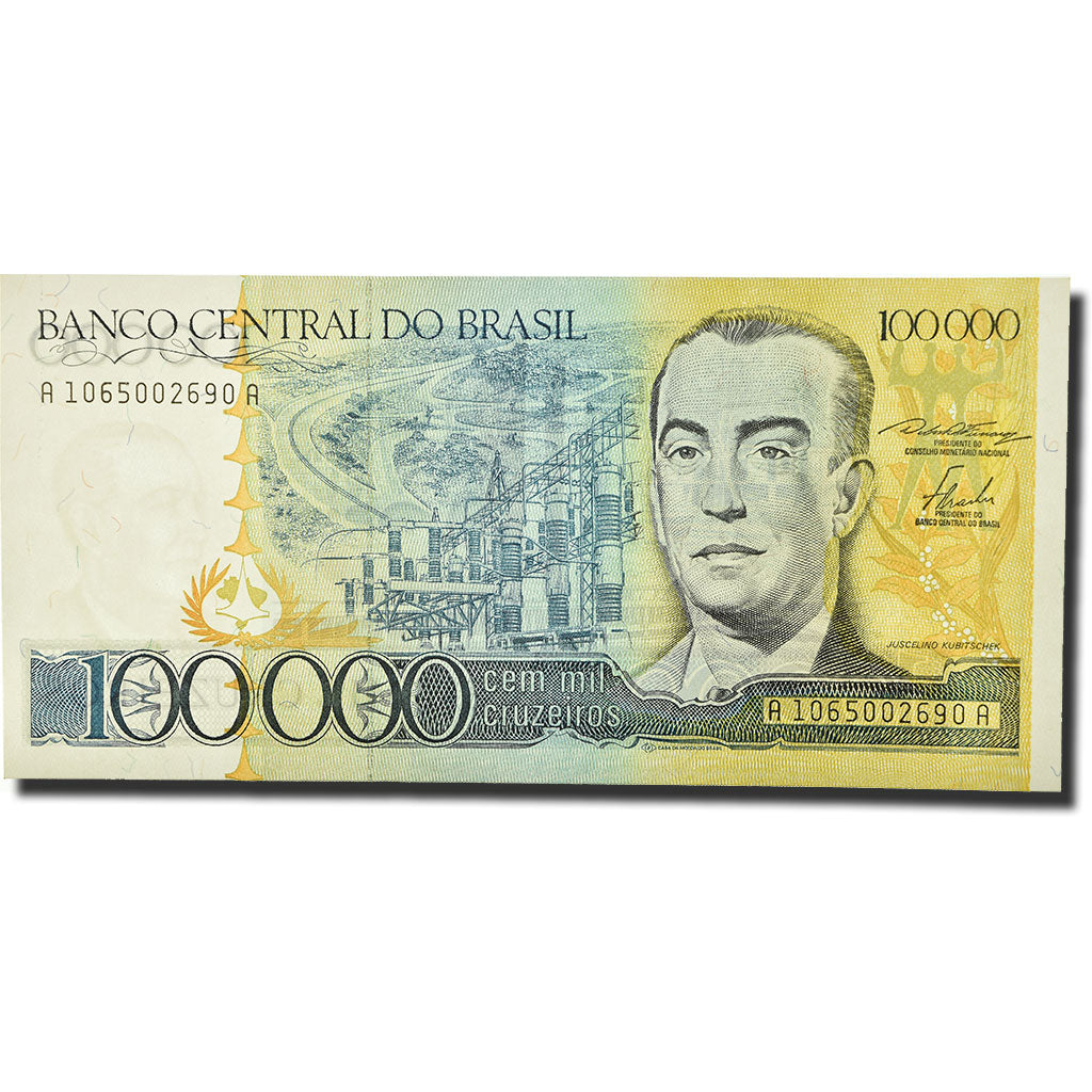 Geldschein, Brasilien, 100,000 Cruzeiros, 1985, KM:205a, UNZ