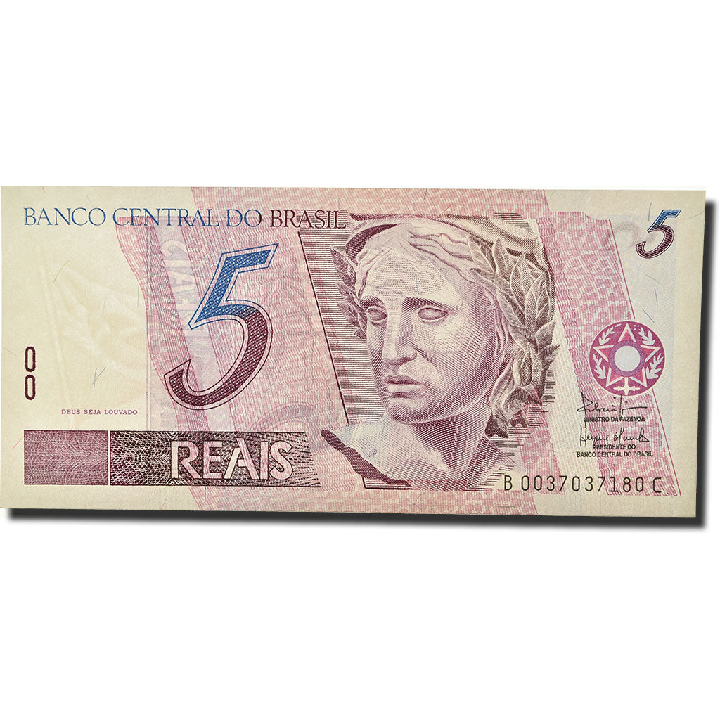 Banknote, Brazil, 5 Reais, 1994, KM:244d, UNC(63)