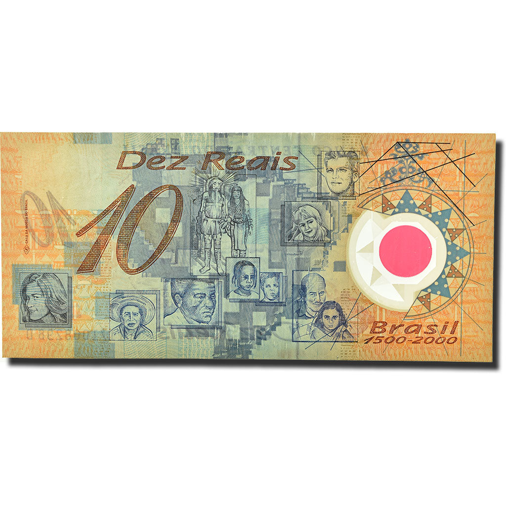 Banknote, Brazil, 10 Reais, 2000, KM:248b, VF(20-25)