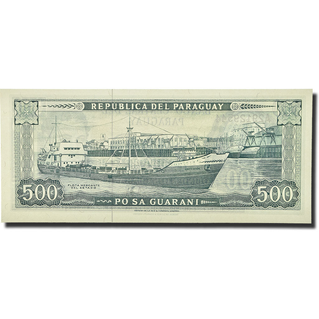 Banknote, Paraguay, 500 Guaranies, 1990, KM:206, UNC(65-70)
