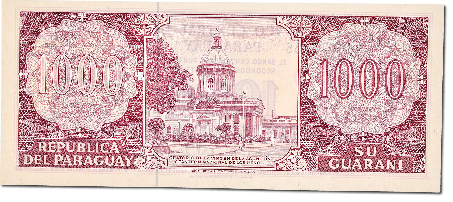 Banknote, Paraguay, 1000 Guaranies, 1982, KM:207, UNC(65-70)