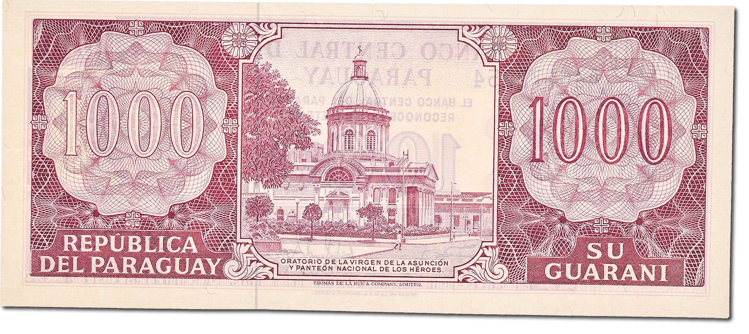 Banknote, Paraguay, 1000 Guaranies, 1982, KM:207, UNC(65-70)