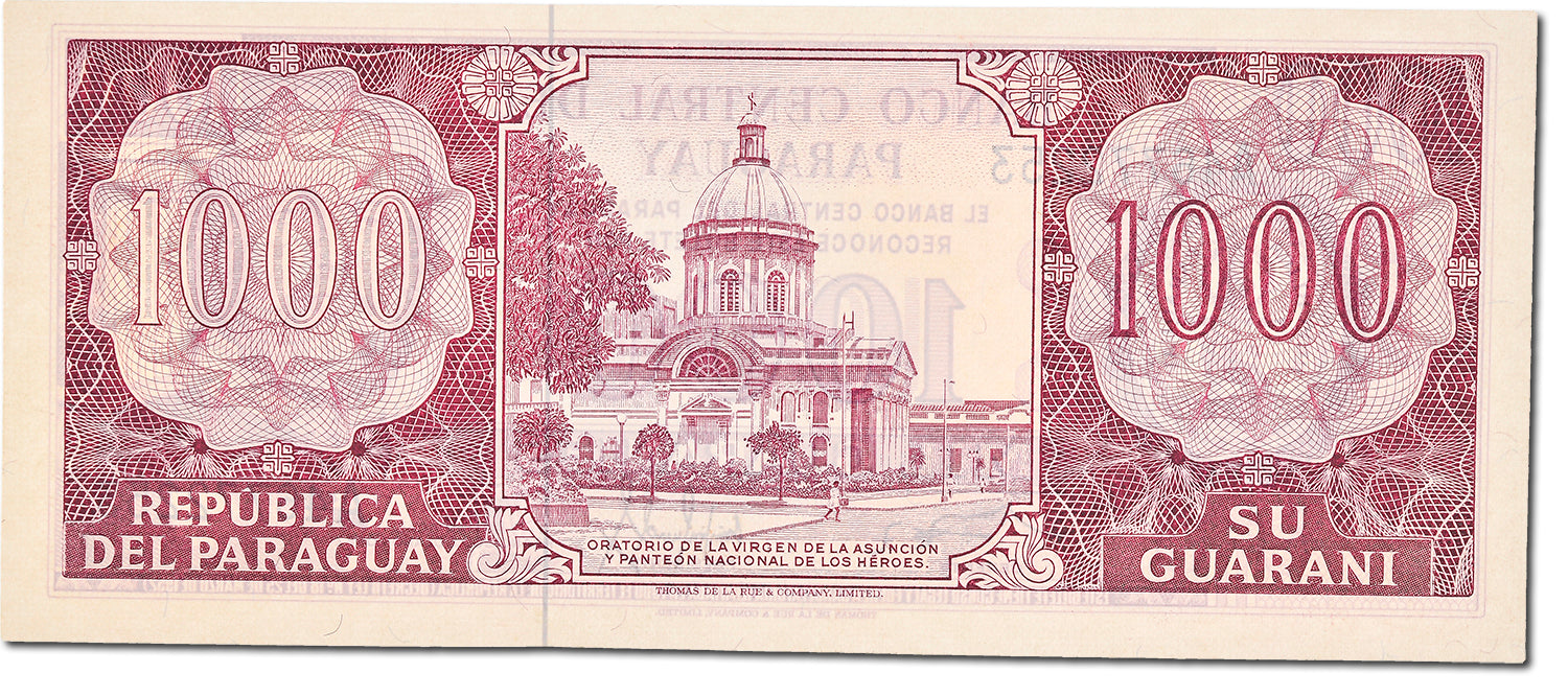 Banknote, Paraguay, 1000 Guaranies, 1982, KM:207, UNC(65-70)