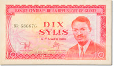 Banknote, Guinea, 10 Sylis, 1980, KM:23a, UNC(65-70)