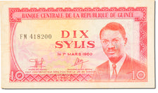 Banknote, Guinea, 10 Sylis, 1980, KM:23a, UNC(65-70)