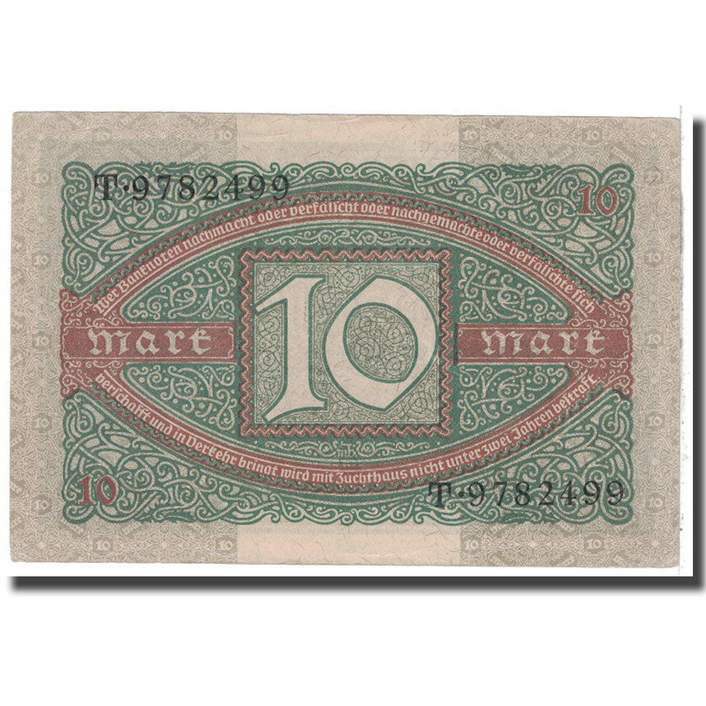 Banknote, Germany, 10 Mark, 1920, 1920-02-06, KM:67a, AU(55-58)