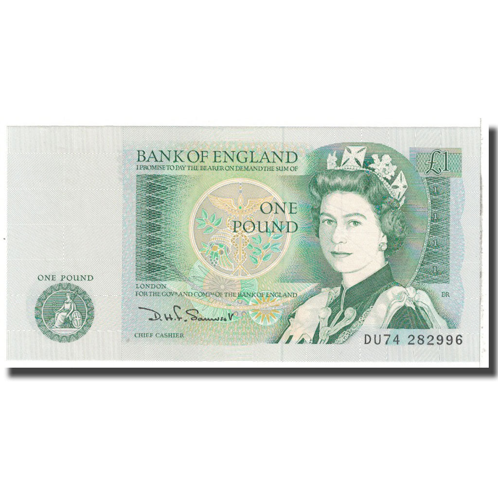 Geldschein, Großbritannien, 1 Pound, 1981, KM:377b, UNZ