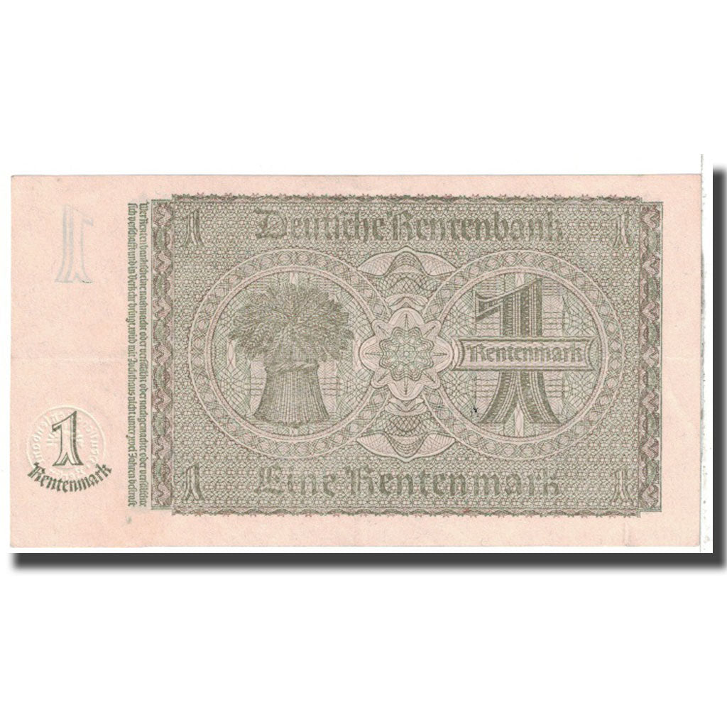 Nota, Alemanha, 1 Rentenmark, 1937, 1937-01-30, KM:173b, UNC(63)