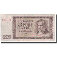 Banknote, Germany - Democratic Republic, 5 Mark, 1964, KM:22a, VF(20-25)