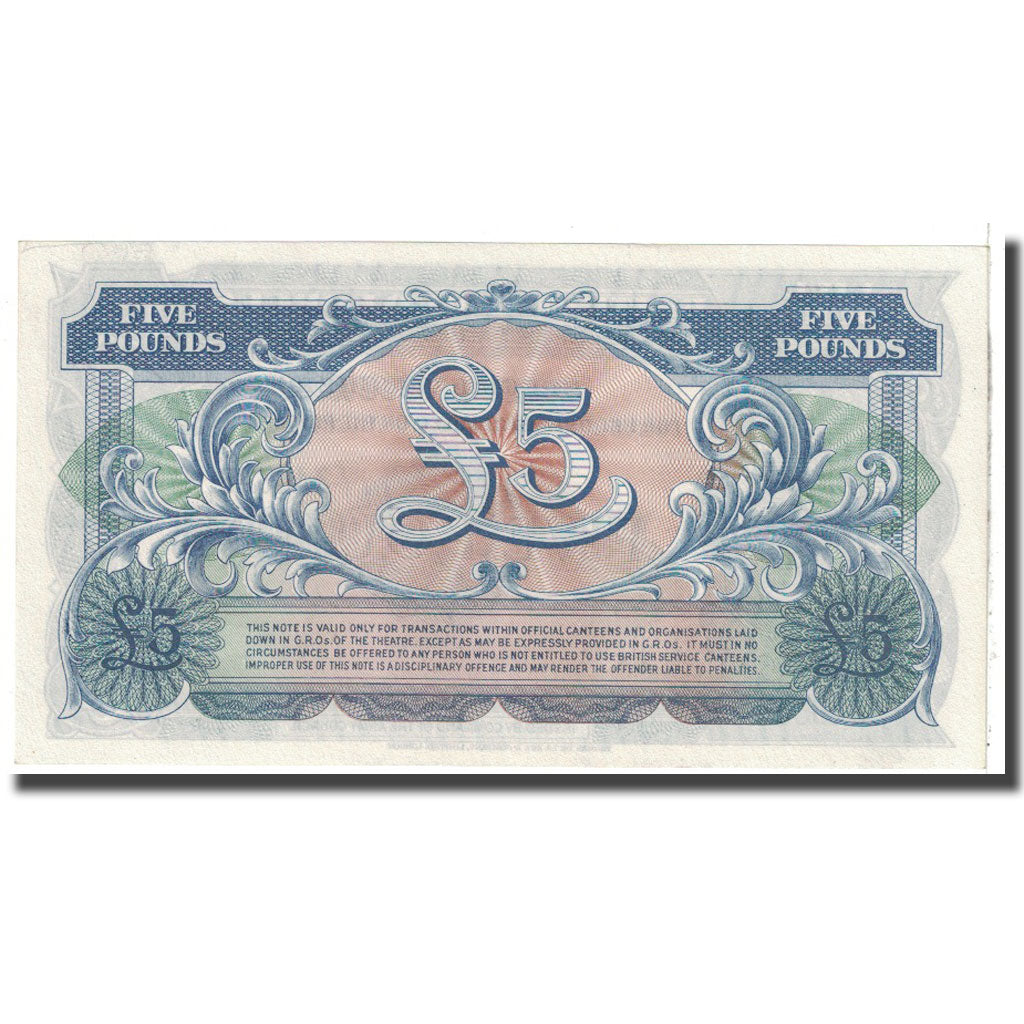 Banknote, Great Britain, 5 Pounds, 1958, KM:M23, UNC(65-70)