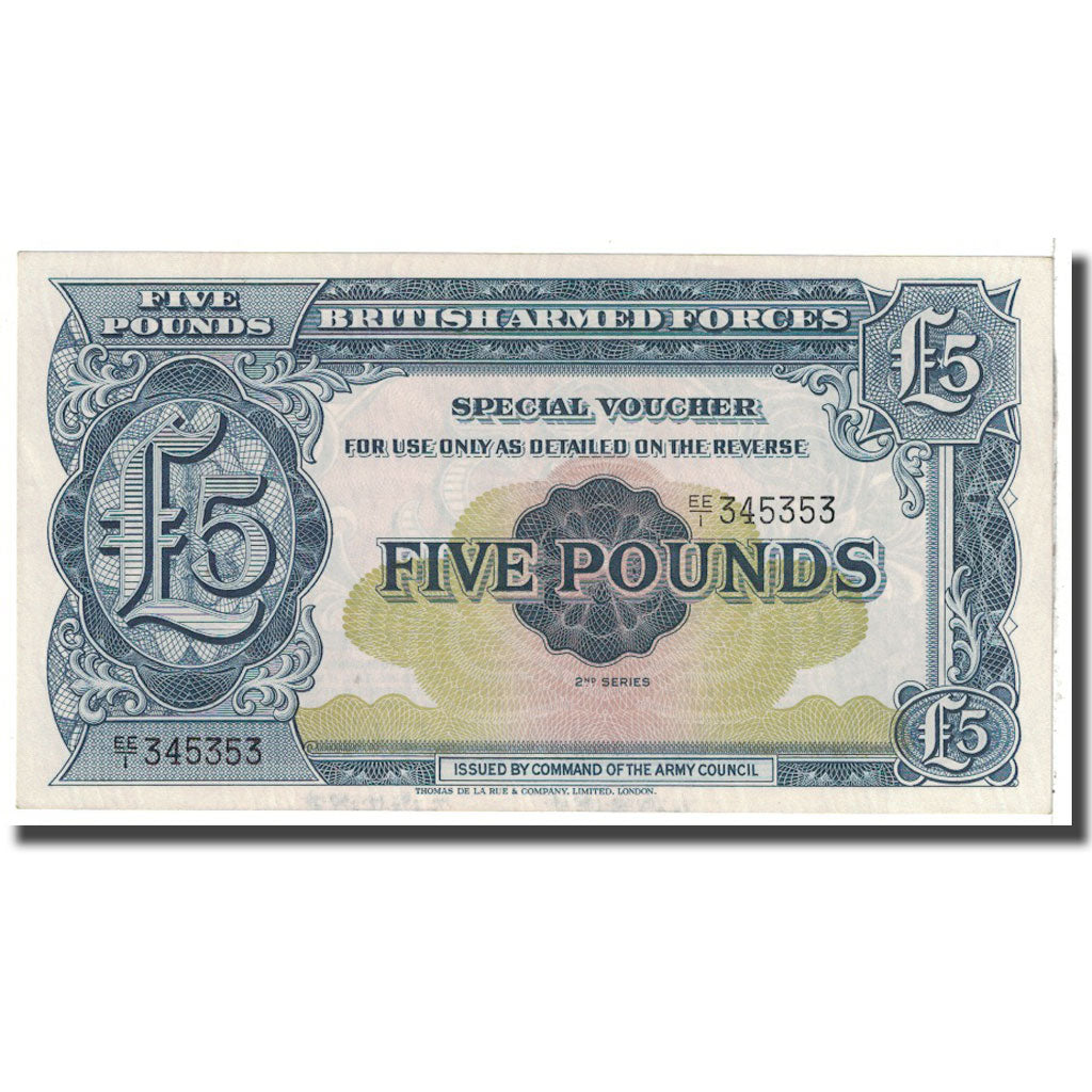 Banknote, Great Britain, 5 Pounds, 1958, KM:M23, UNC(65-70)