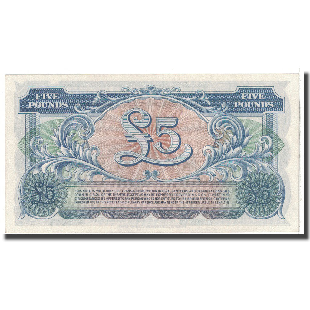Banknote, Great Britain, 5 Pounds, 1958, KM:M23, UNC(65-70)