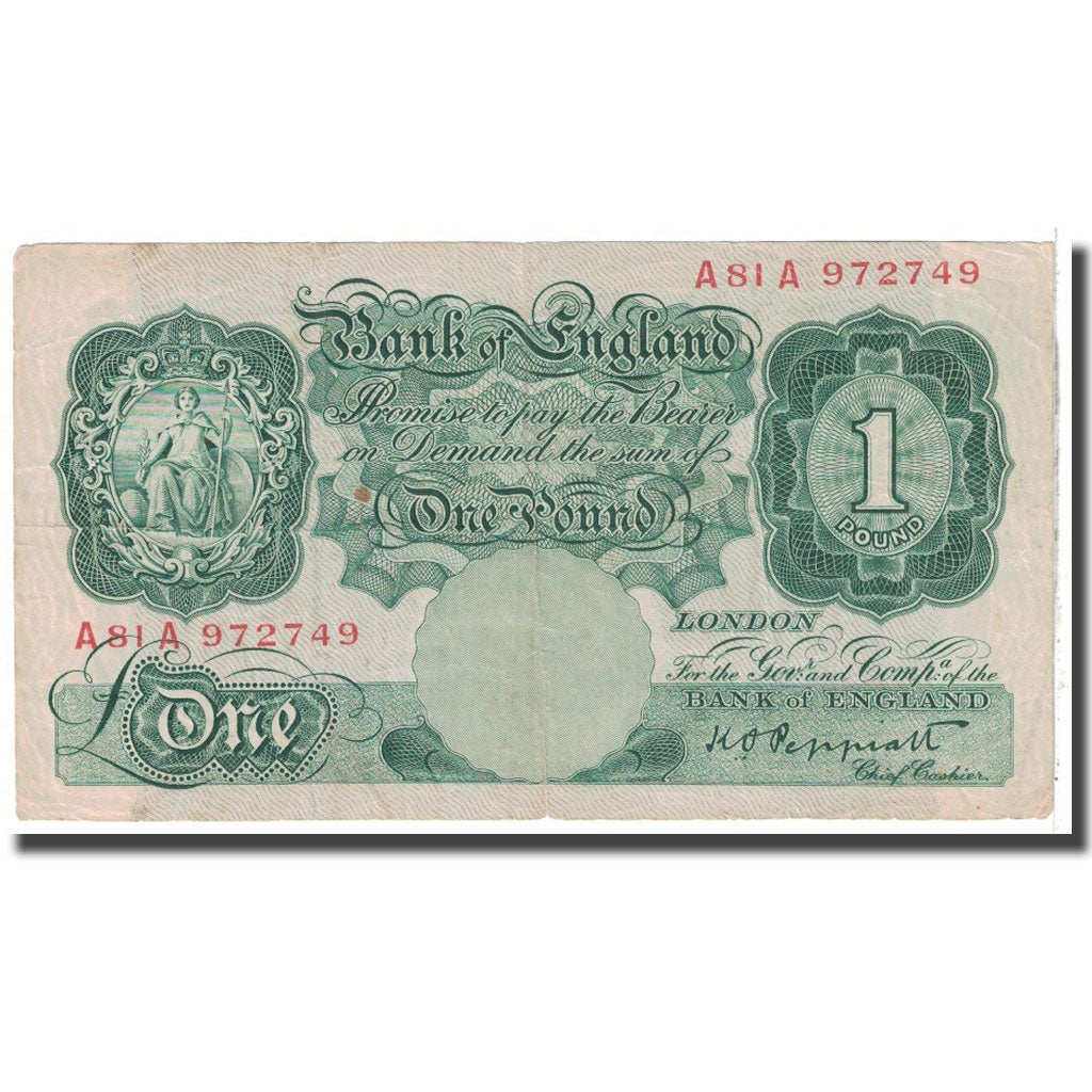 Banknote, Great Britain, 1 Pound, 1934, KM:363c, EF(40-45)