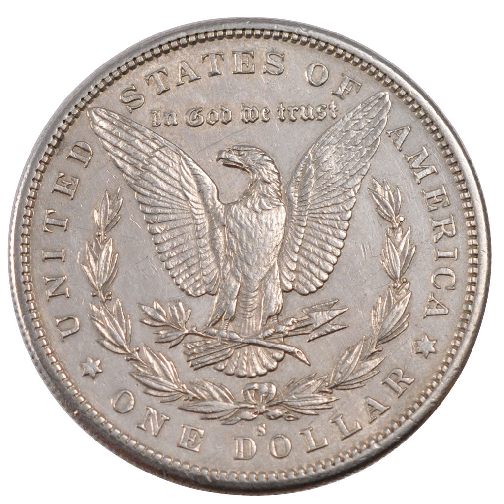United States, Morgan Dollar, 1 Dollar, 1880, San Francisco, AU(55-58), Silver,.