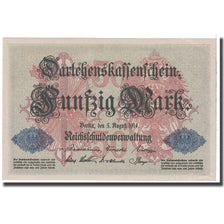 Banknote, Germany, 50 Mark, 1914, 1914-08-05, KM:49b, UNC(63)