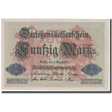 Banknote, Germany, 50 Mark, 1914, 1914-08-05, KM:49b, UNC(63)