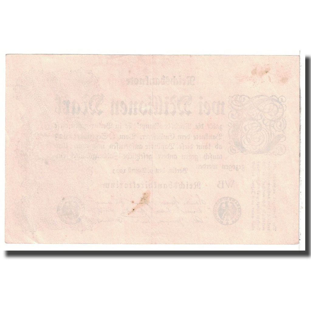 Banknot, Niemcy, 2 Millionen Mark, 1923, 1923-08-09, KM:104a, EF(40-45)