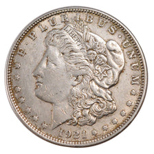 United States, Morgan Dollar, 1 Dollar, 1921, Philadelphia, KM #110, AU(55-58),.