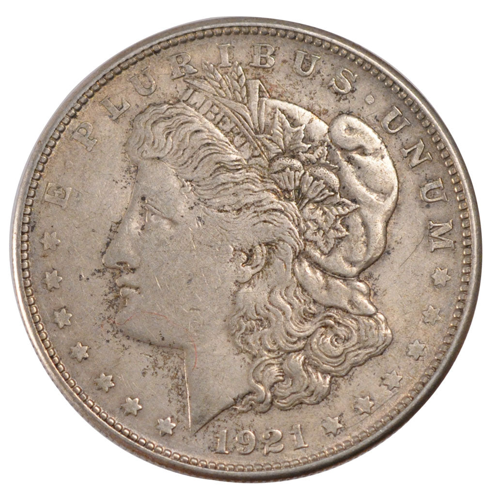 UNITED STATES, Morgan Dollar, Dollar, 1921, U.S. Mint, KM #110, EF(40-45),...