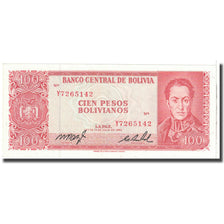 Banconote, Bolivia, 100 Pesos Bolivianos, 1962, 1962-07-13, KM:163a, FDS