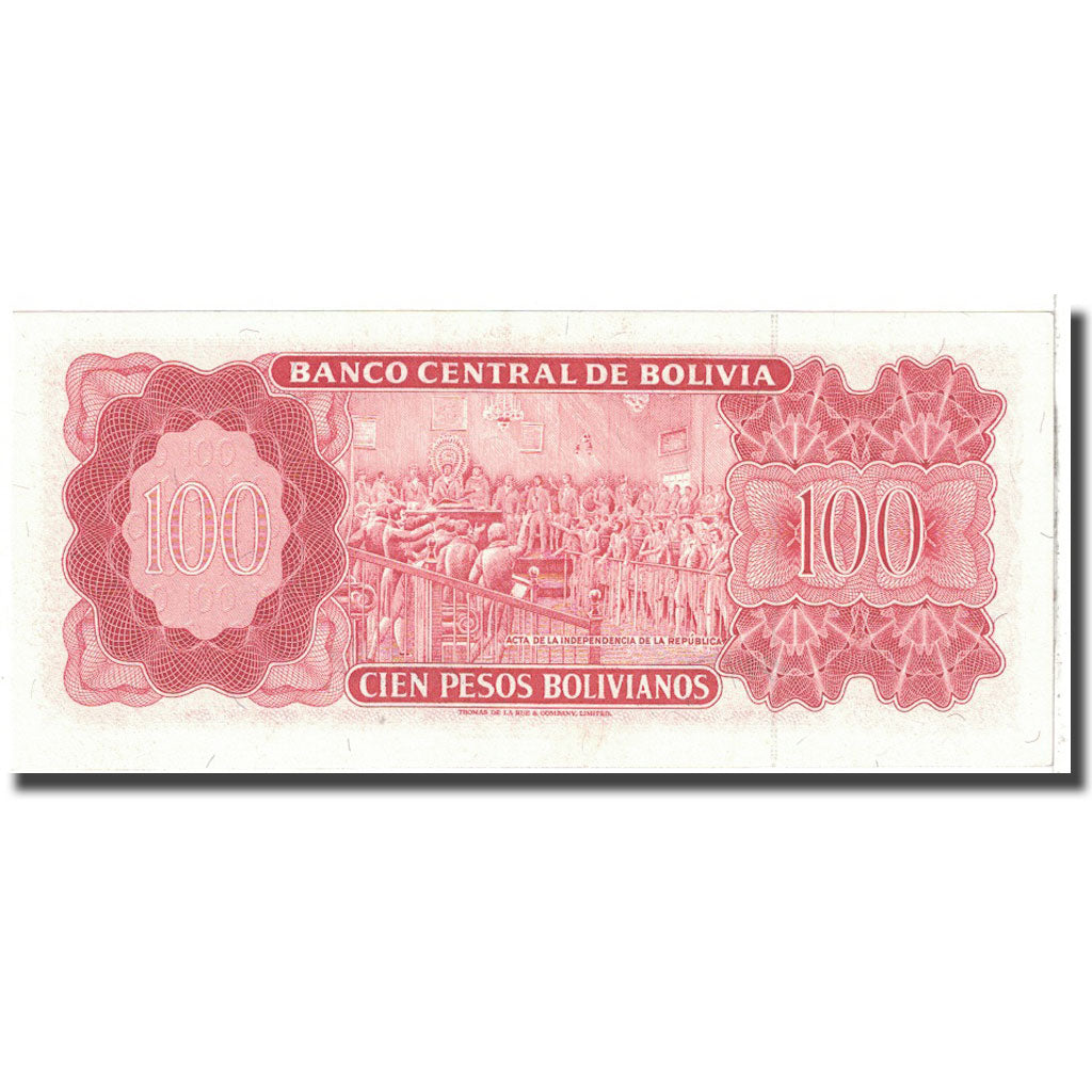 Banconote, Bolivia, 100 Pesos Bolivianos, 1962, 1962-07-13, KM:163a, FDS
