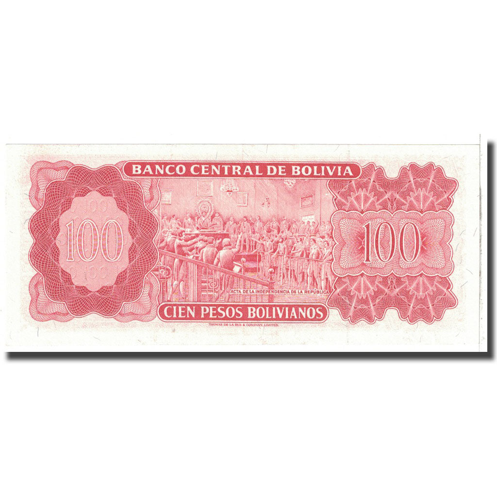 Biljet, Bolivia, 100 Pesos Bolivianos, 1962, 1962-07-13, KM:163a, NIEUW