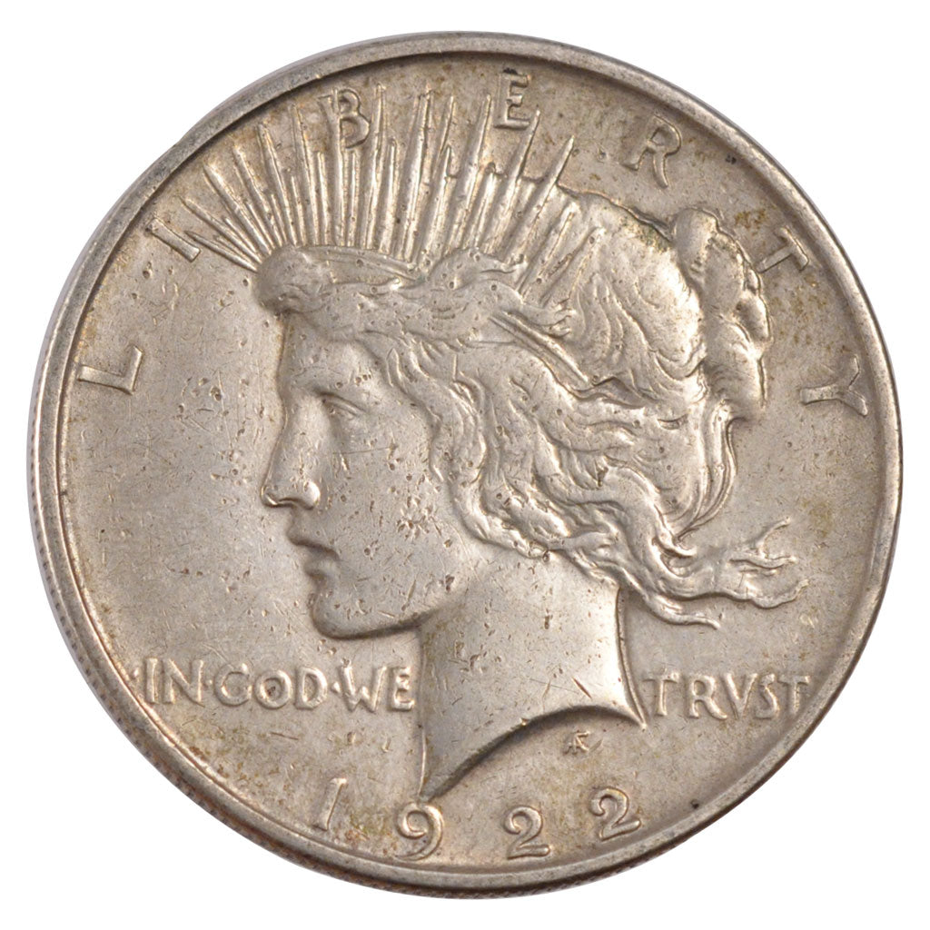 UNITED STATES, Peace Dollar, Dollar, 1922, U.S. Mint, KM #150, EF(40-45),...