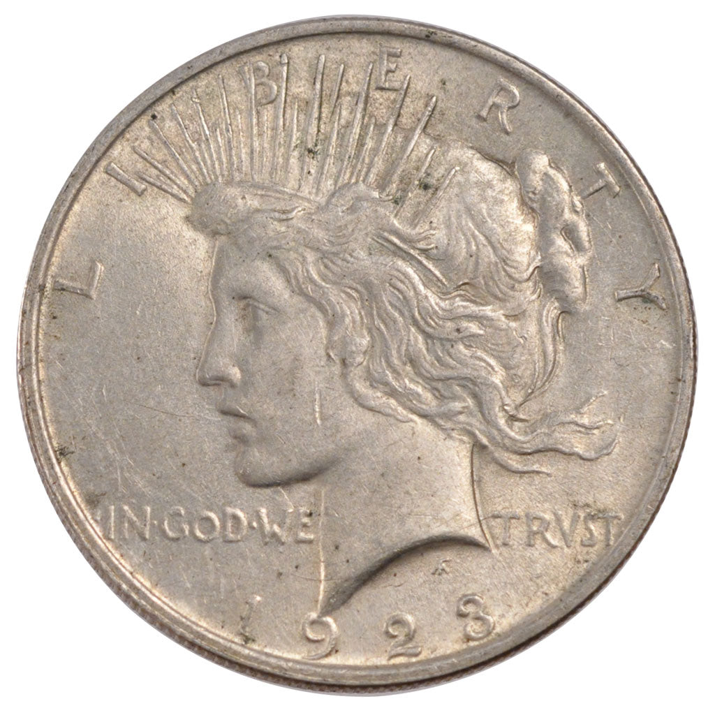 United States, 1 Dollar, 1923, Philadelphia, KM #150, AU(55-58), Silver, 26.82