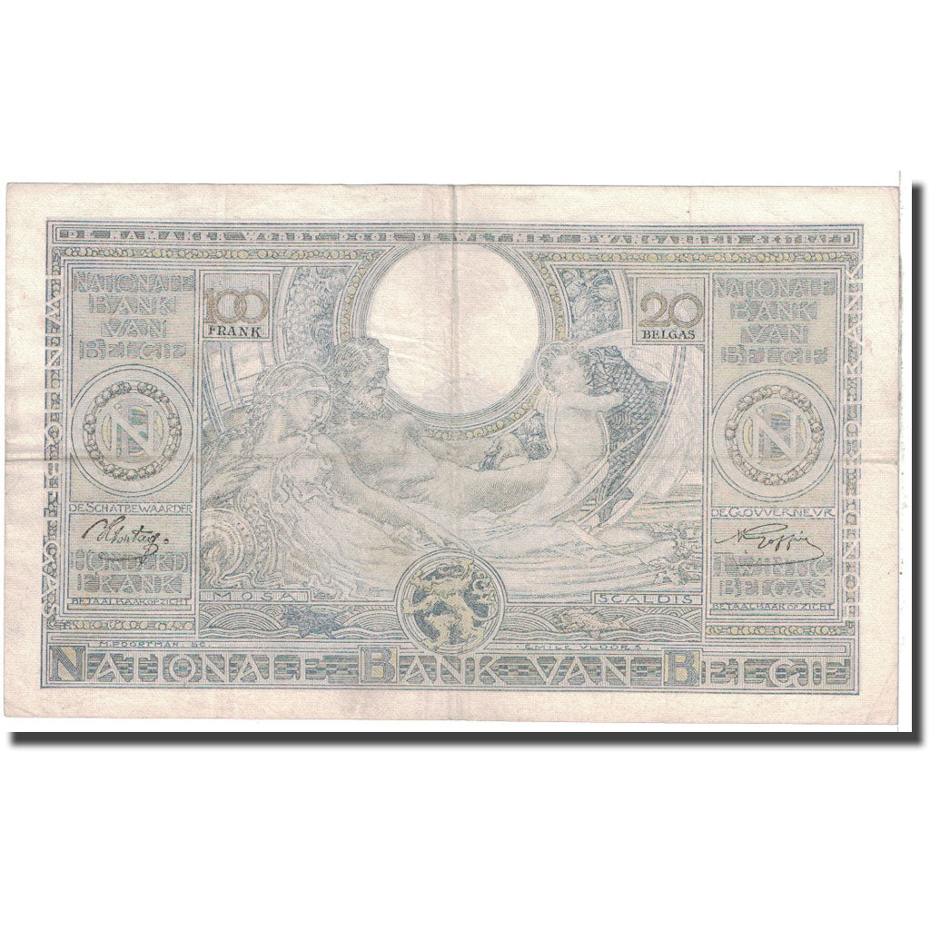 Banknote, Belgium, 100 Francs-20 Belgas, 1942, 1942-03-14, KM:107, EF(40-45)