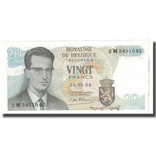 Banknote, Belgium, 20 Francs, 1964, 1964-06-15, KM:138, UNC(63)