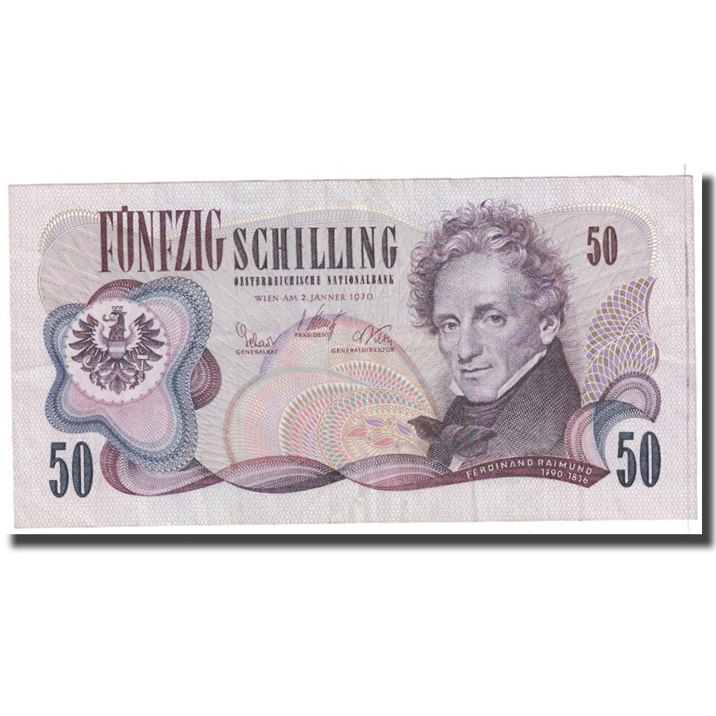 Biljet, Oostenrijk, 50 Schilling, 1970, 1970-01-02, KM:144, TTB