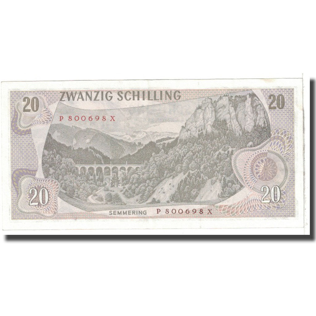 Banknote, Austria, 20 Schilling, 1967, 1967-07-02, KM:142a, UNC(63)