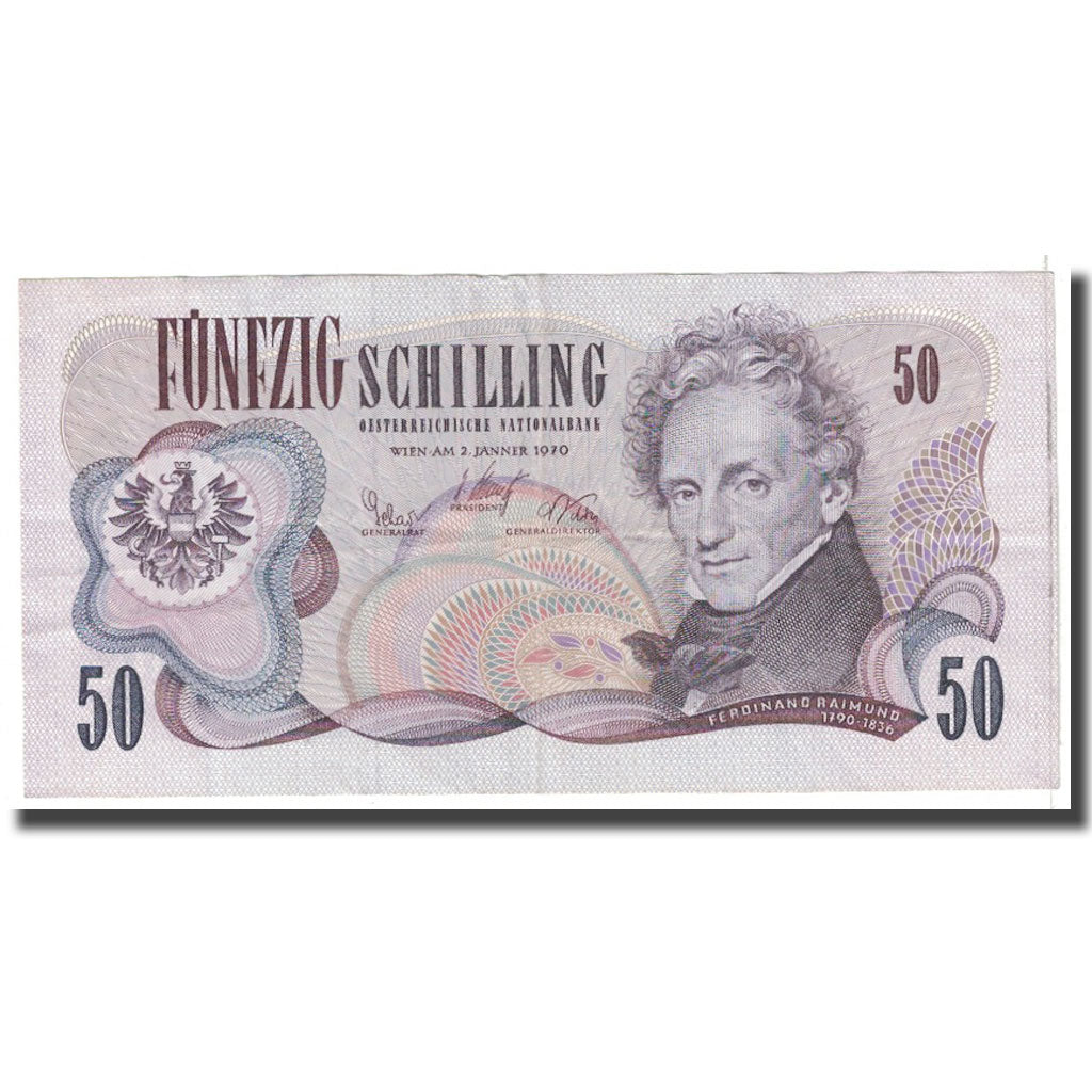 Banknote, Austria, 50 Schilling, 1970, 1970-01-02, KM:144, EF(40-45)