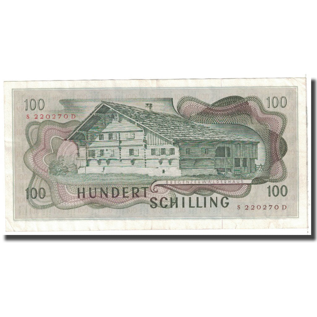 Banknote, Austria, 100 Schilling, 1969, 1969-01-02, KM:146a, AU(55-58)
