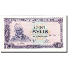 Banknote, Guinea, 100 Sylis, 1971, KM:19, UNC(65-70)