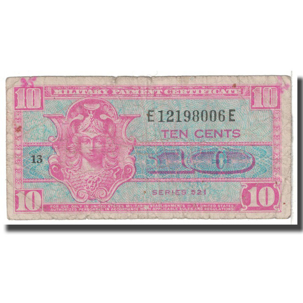 Banknote, United States, 10 Cents, 1954, KM:M30a, VF(20-25)