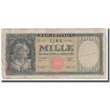 Banknote, Italy, 1000 Lire, 1947, 1947-08-05, KM:72c, VG(8-10)