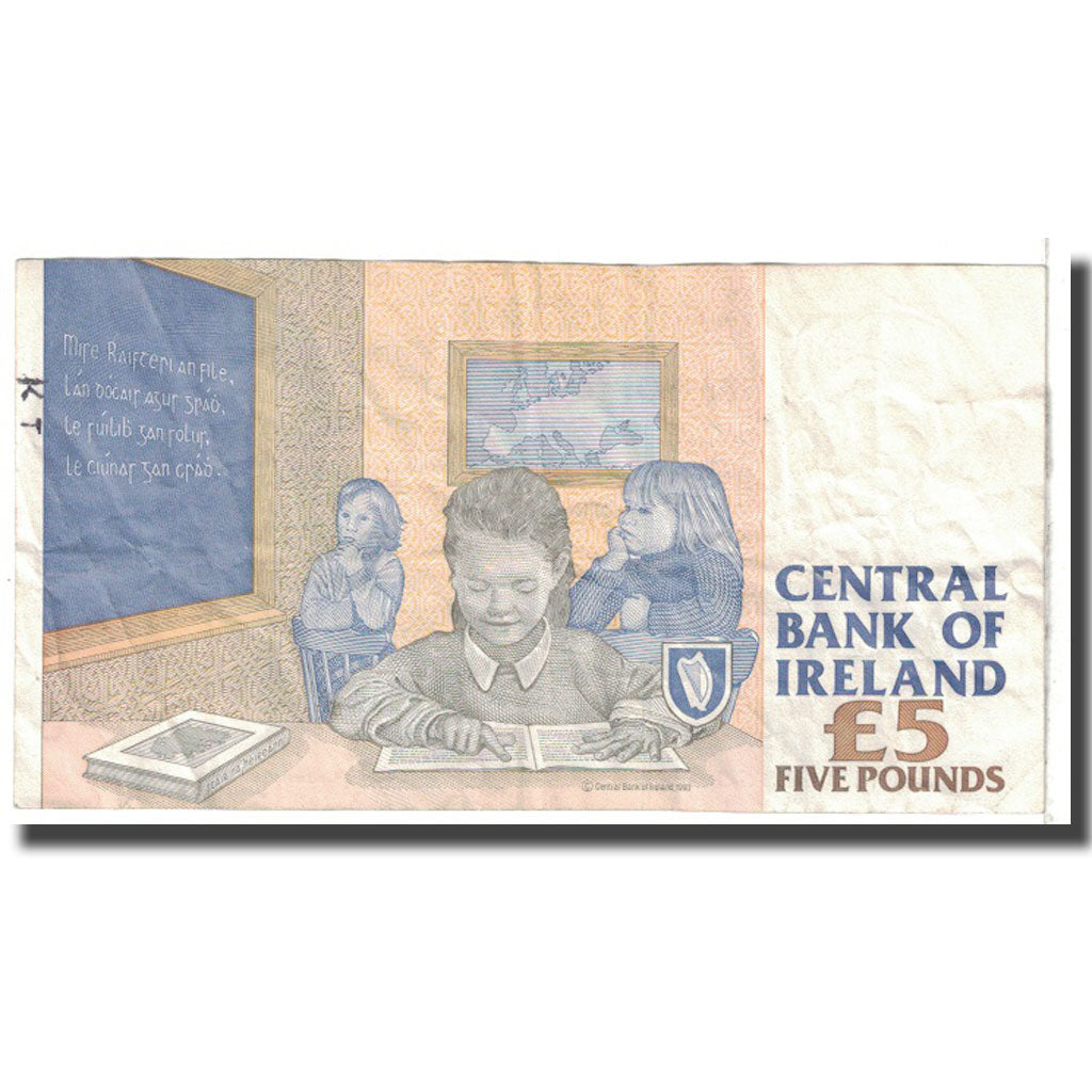 Banknote, Ireland - Republic, 5 Pounds, 1998, 1998-08-19, KM:75b, VF(20-25)