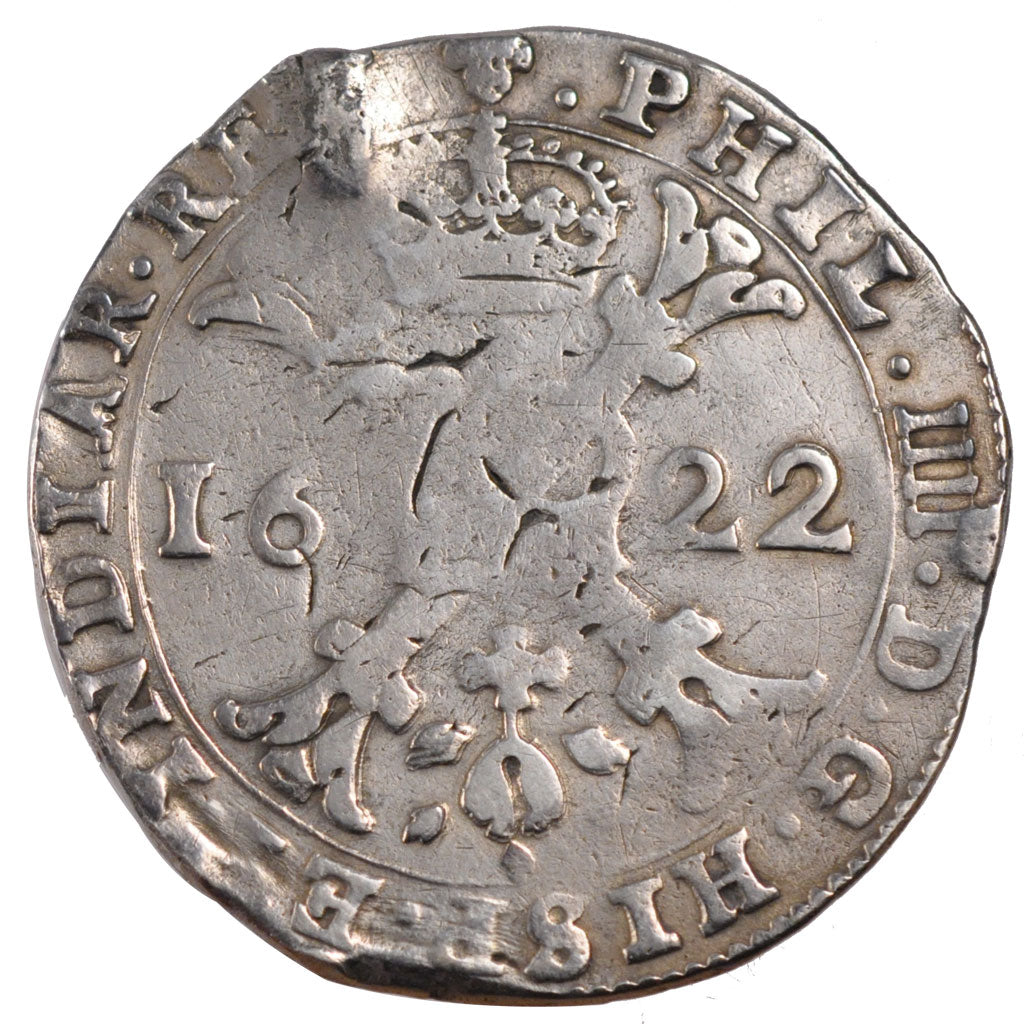 Belgio, Patagon, 1622, Bruxelles, MB, Argento, KM:53.3
