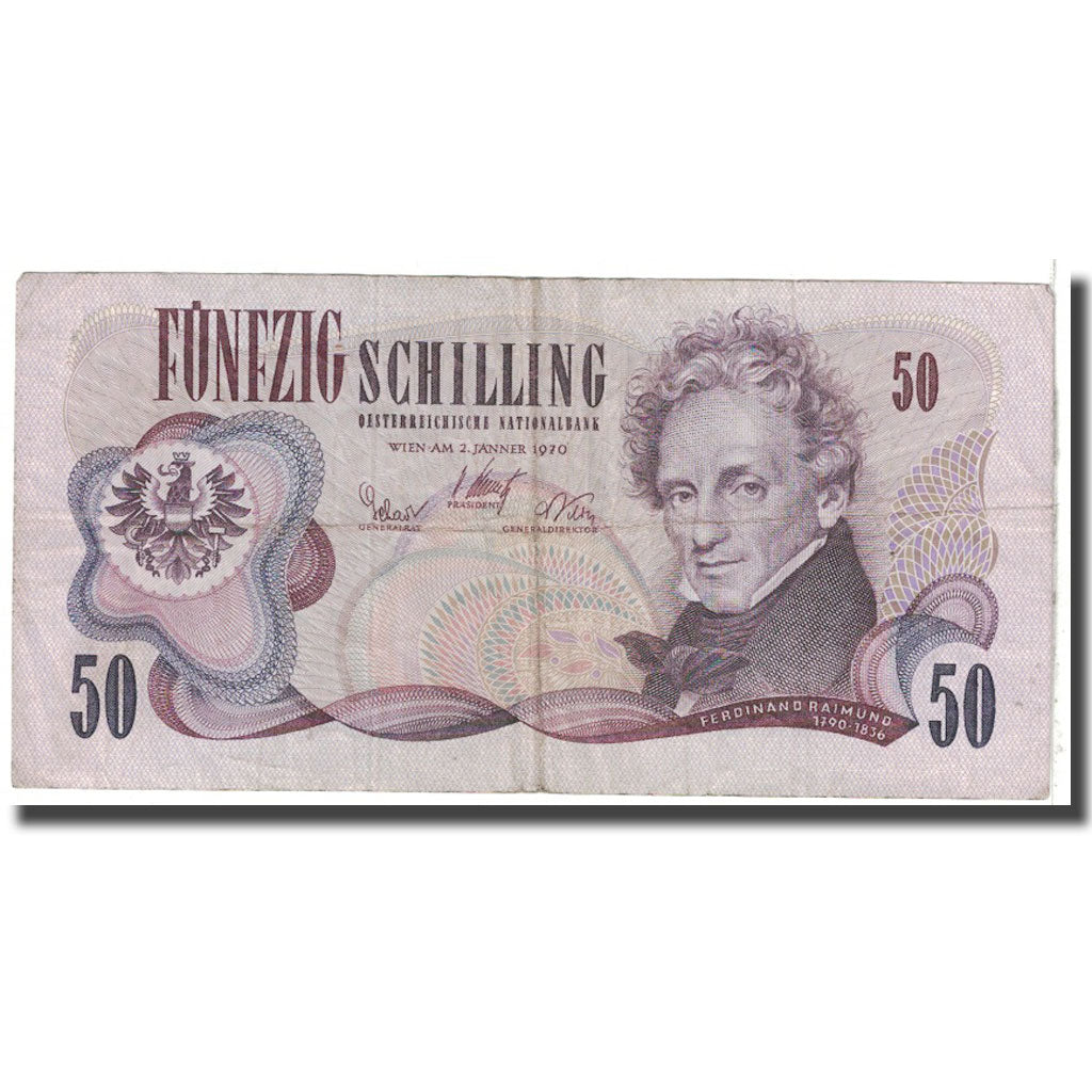 Banknote, Austria, 50 Schilling, 1970, 1970-01-02, KM:143a, VF(20-25)