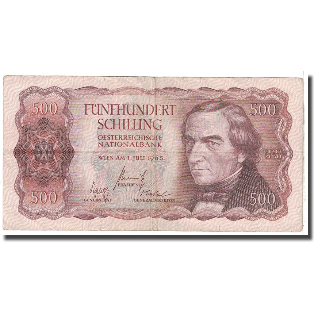 Banconote, Austria, 500 Schilling, 1965, 1965-07-01, KM:139a, MB