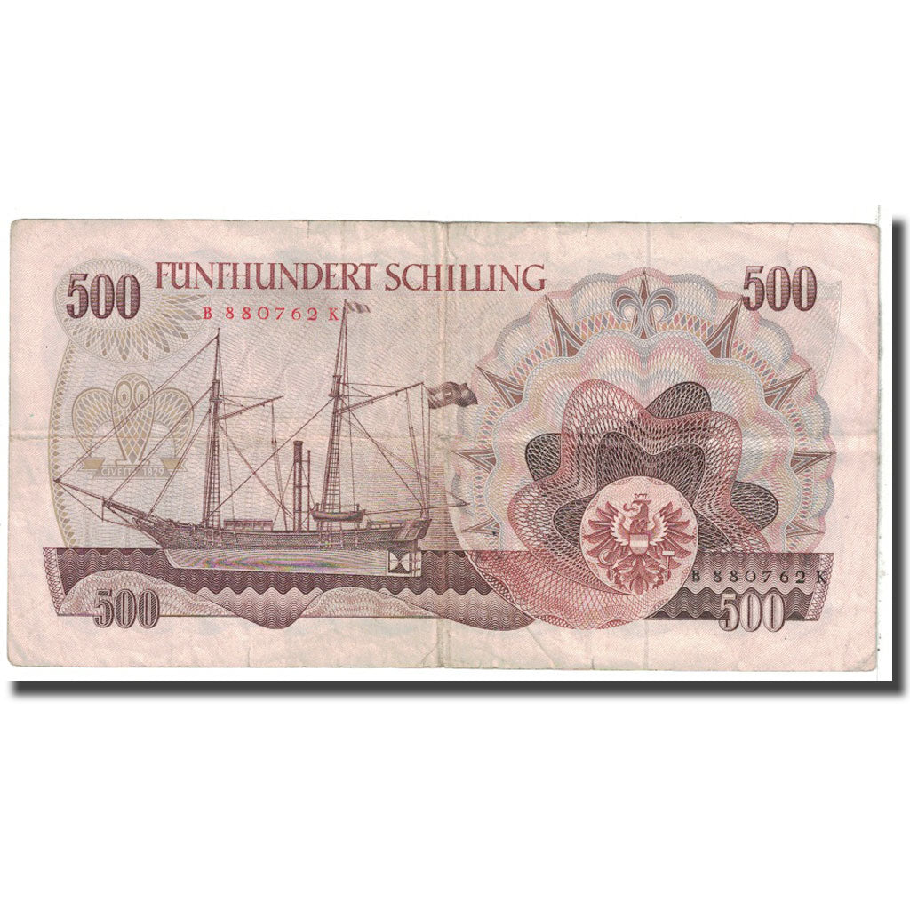 Banconote, Austria, 500 Schilling, 1965, 1965-07-01, KM:139a, MB