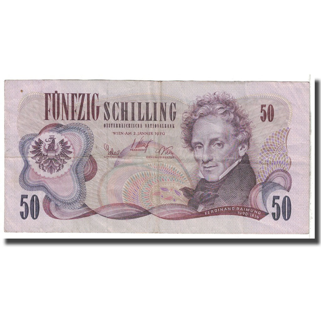 Banknote, Austria, 50 Schilling, 1970, 1970-01-02, KM:143a, EF(40-45)