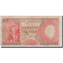 Banknote, Indonesia, 100 Rupiah, 1958, KM:59, VF(20-25)