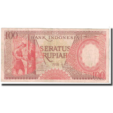 Banknote, Indonesia, 100 Rupiah, 1958, KM:59, VF(20-25)