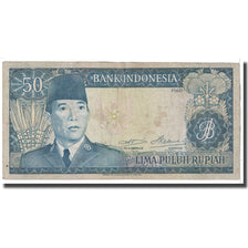 Banknote, Indonesia, 50 Rupiah, 1960, KM:85a, VF(20-25)
