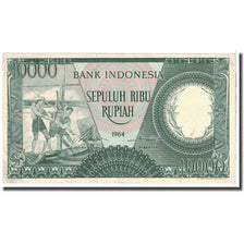 Banknote, Indonesia, 10,000 Rupiah, 1964, KM:100, EF(40-45)
