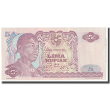 Billete, 5 Rupiah, 1968, Indonesia, KM:104a, UNC