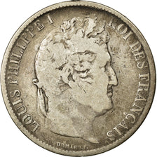 Coin, France, Louis-Philippe, 5 Francs, 1831, Strasbourg, F(12-15), Silver